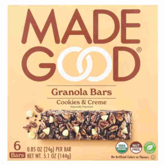 Cookies and Crème Granola Bars
