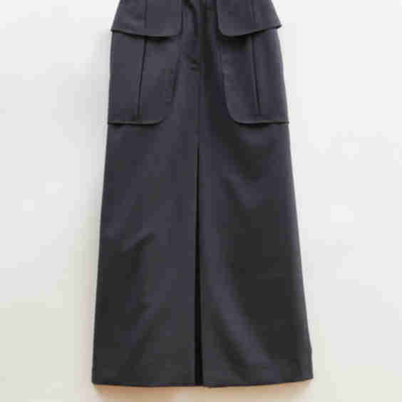 Lila Skirt Wool Blend Suiting