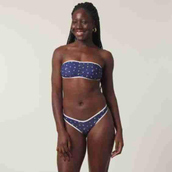 Ribbed Cinched Bandeau Set