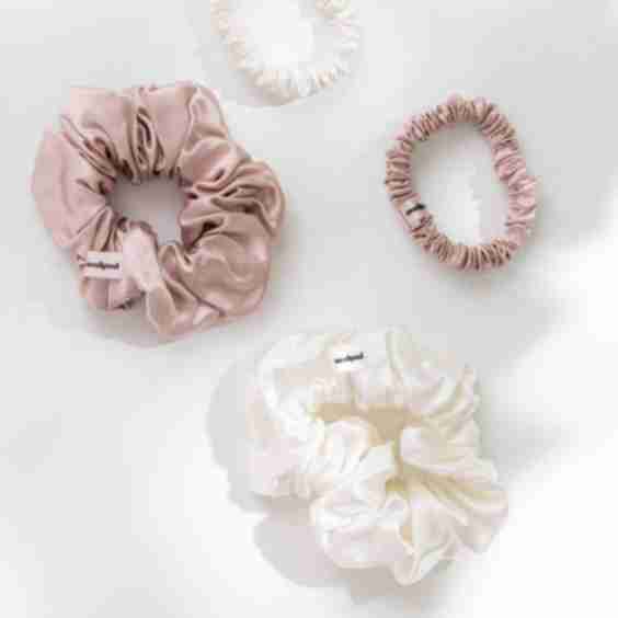 Mineralized Silk Scrunchies