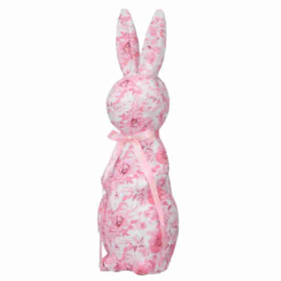 Toile Fabric Easter Bunny Decoration