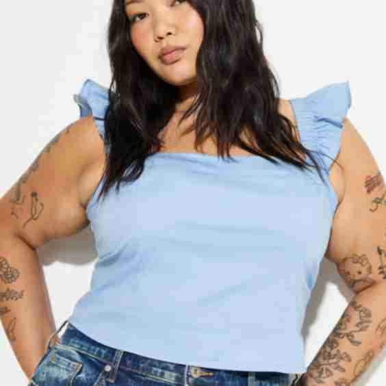 LoveSick Flutter Sleeve Corset Top