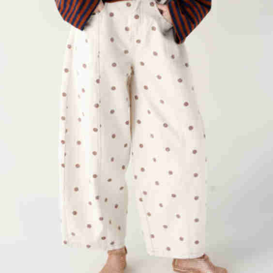 Connect The Dots Barrel Leg Jeans 