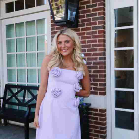 Lilac 3D Mini Dress