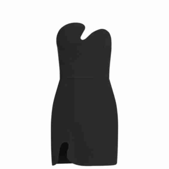 Strapless Puzzle Mini Dress