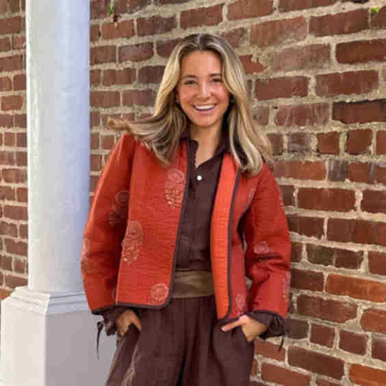 Quilted Jacket Brick 