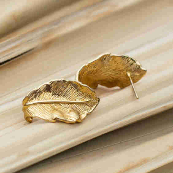 Palm Leaf Earrings