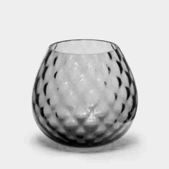 Macramé Hand-Blown Murano Glass Tealight Holder