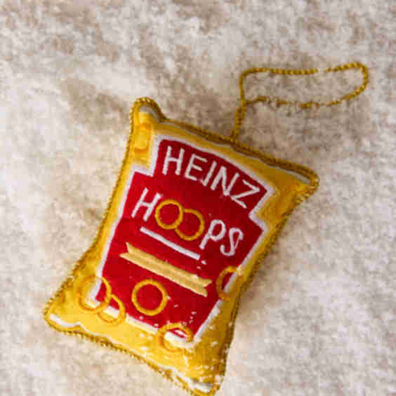 Heinz Spaghetti Hoops Felt Ornament