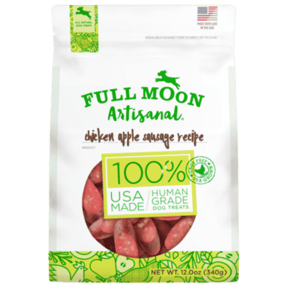 Artisanal Chicken Apple Sausage Dog Treats