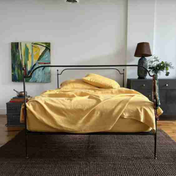 Malbec Linen Sheet Set