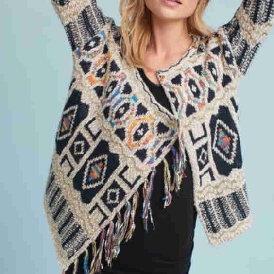 Spectra Fringed Cardigan