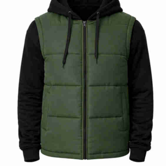 Hybrid Puffer Hoodie