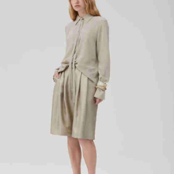 Silk Bermuda Shorts