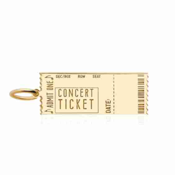 Concert Ticket Charm