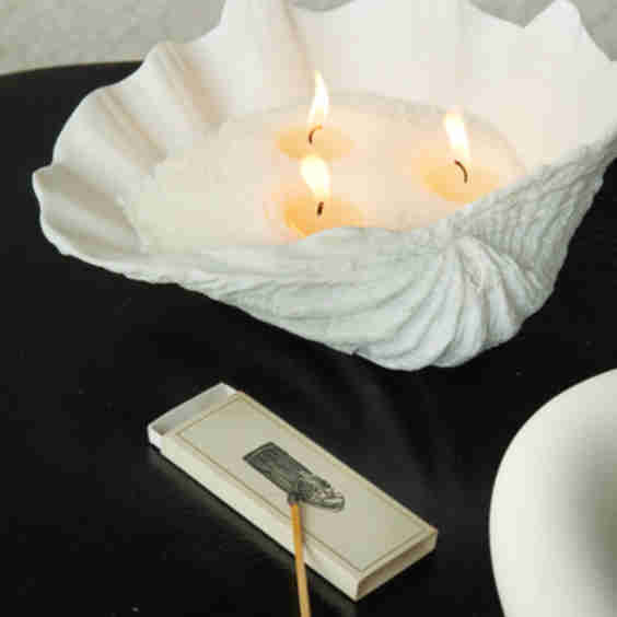 Seashell Sand Wax Candle Set