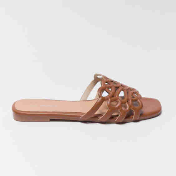 Mindy Cutout Floral Sandal