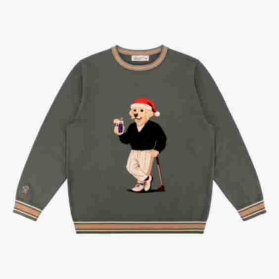 19th Hole Golden Transfusion Men's Knit Golf Sweater