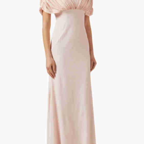 Fishtail Drape Gown