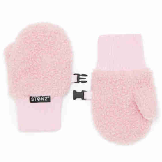 Kids Fleece Mitts Haze Pink