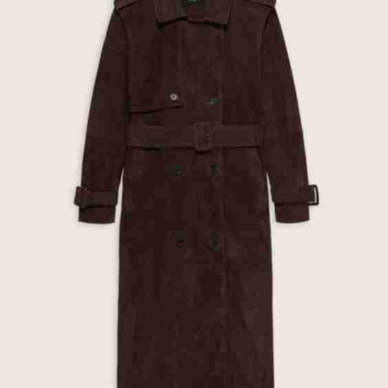 Benedict  Suede Trenchcoat