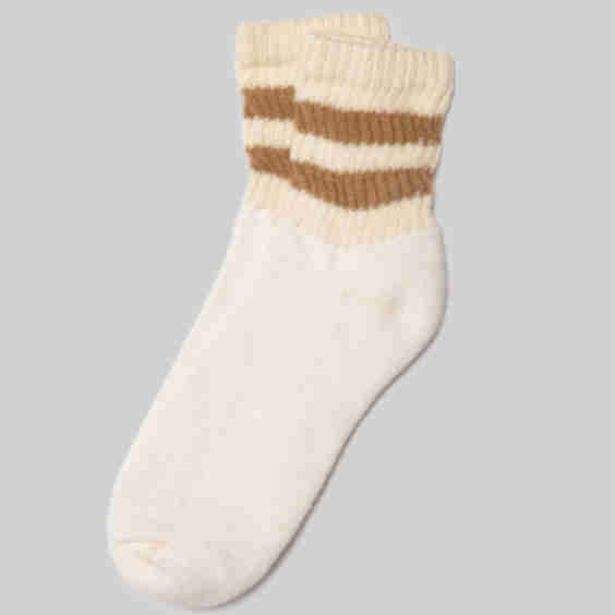 The Mono Stripe Quarter Crew Socks
