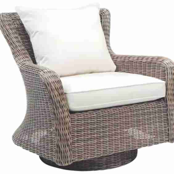 Sag Harbor Wicker Swivel Rocker Lounge Chair