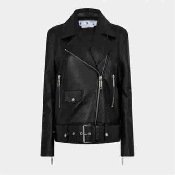 Women's Oversized Leather Biker Jacket