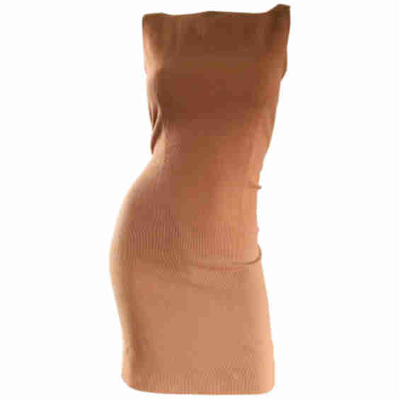 1990s Terra Cotta Sz 8 / 10 Virgin Wool Italian Vintage 90s Dress (Pre-Owned)