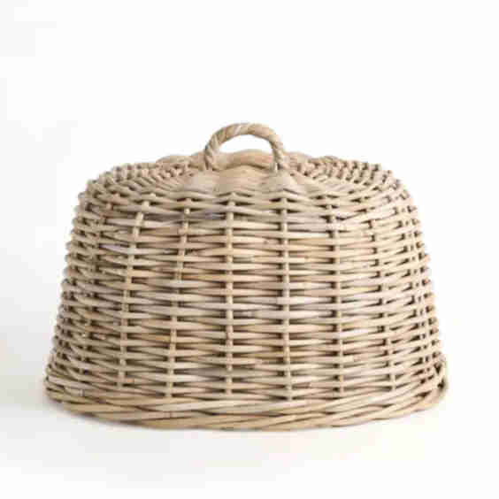 Oval Rattan Cloche