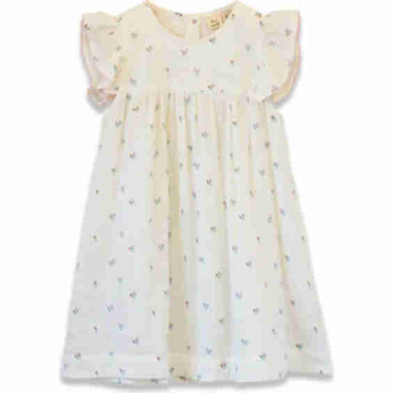 Girls Hannah Dress with Flutter Sleeves