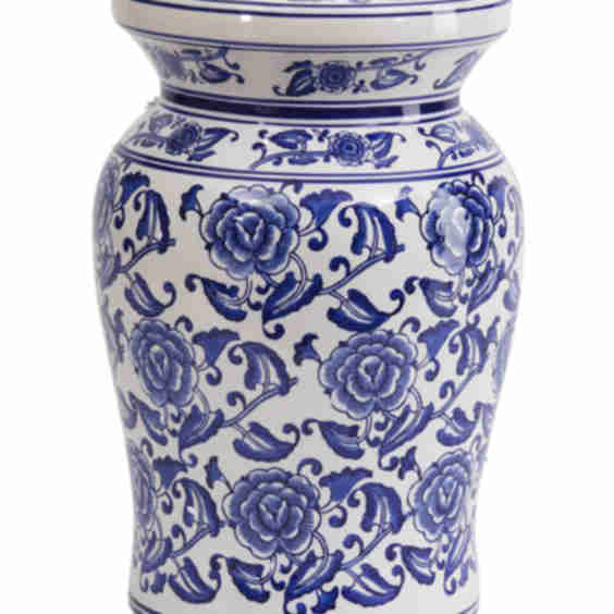 Chinoisere Ceramic Stool