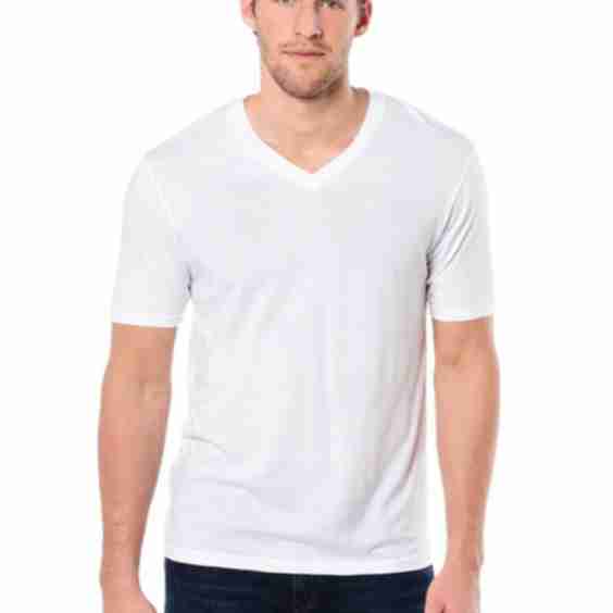 Basic Short Sleeve V-Neck T Shirt