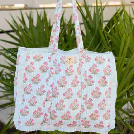 Ruffled Genoa Tote