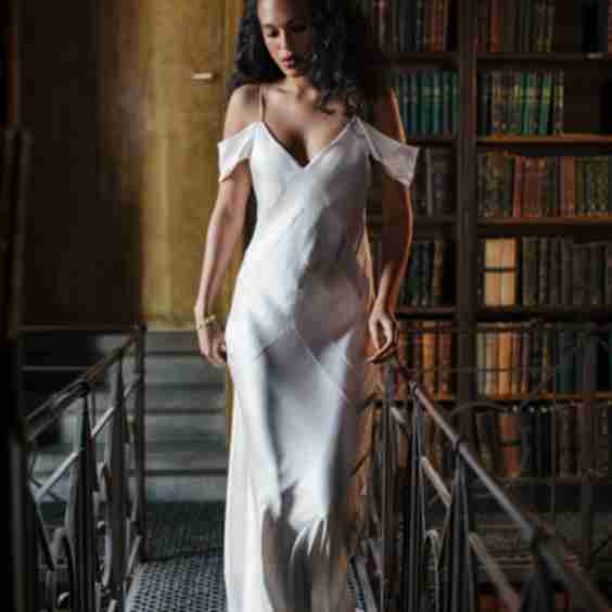 Simone Silk Satin Bias Gown