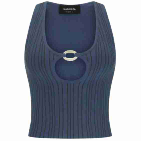 Patty Pinstripe Wool Top