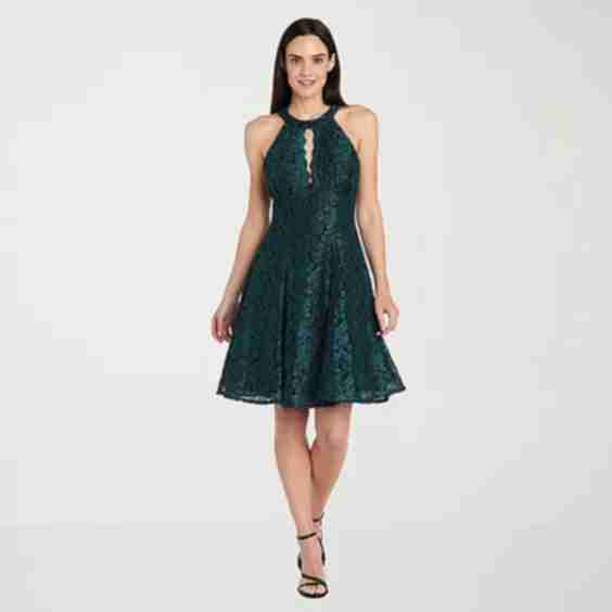 Sleeveless Fit + Flare Dress
