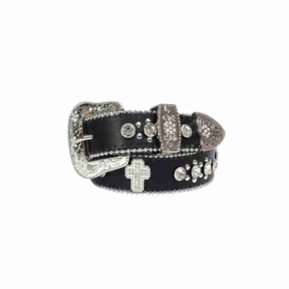 Rhinestone Cross Embellished Belt