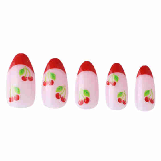 Cherry Press-On Nails