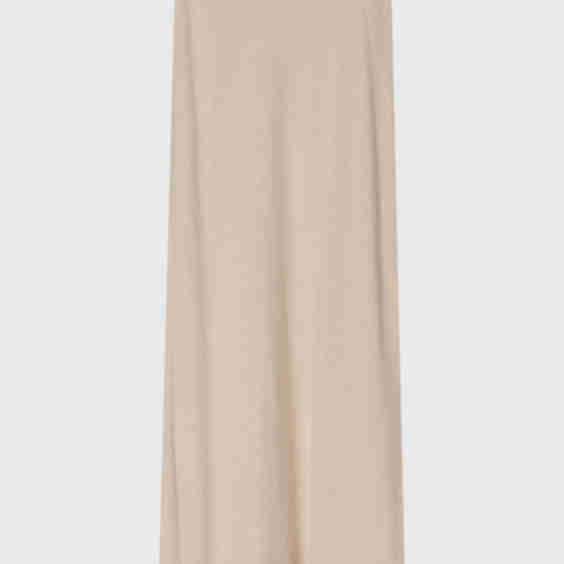 Linen Feel Slip Skirt