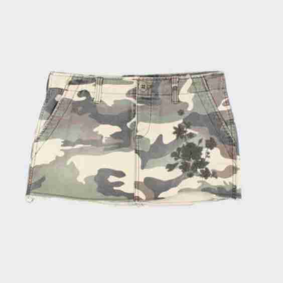 Vintage Y2k 00s Roxy Camouflage Mini Skirt