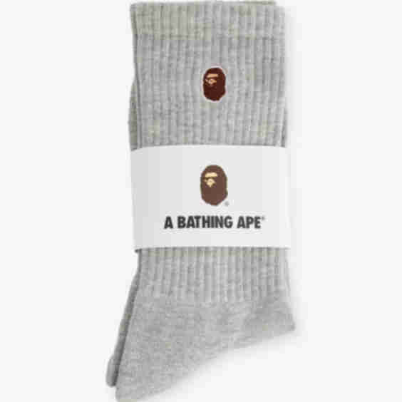 One Point Cotton-Blend Crew Socks