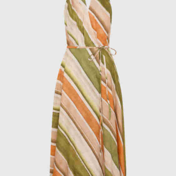 Ronni Linen Halter Dress 