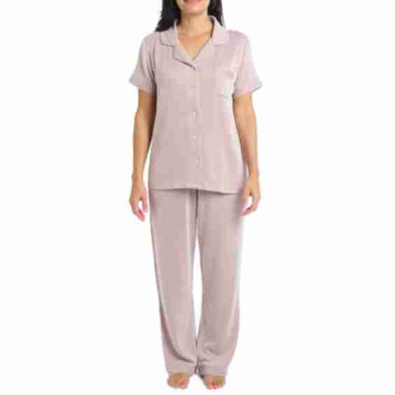 Ladies Classic Short Sleeve Pant Set