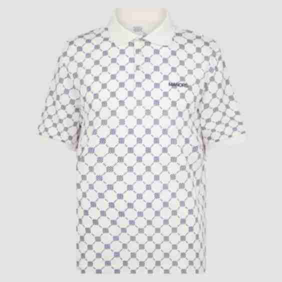 Goat Pique Polo Monogram Shirt
