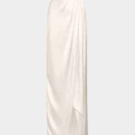 Satin Wrap Maxi Skirt