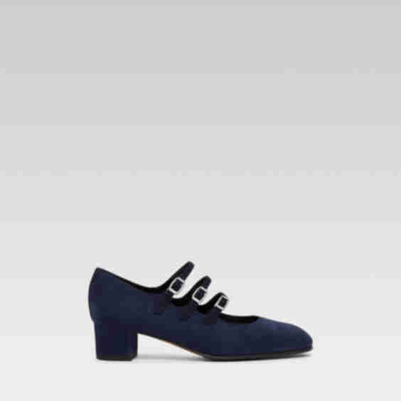 Kina Upcycled Suede Mary Jane Pumps