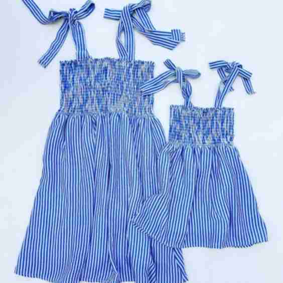 Striped Dress- Mommy And Me Dreses