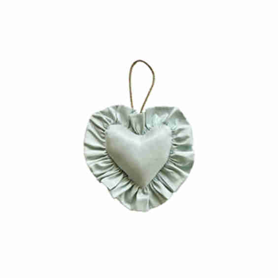 Ruffled Heart Ornament