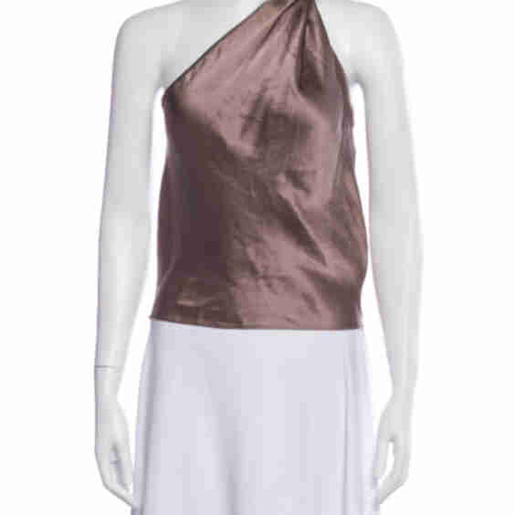 Silk One-Shoulder Top (Pre-Owned)